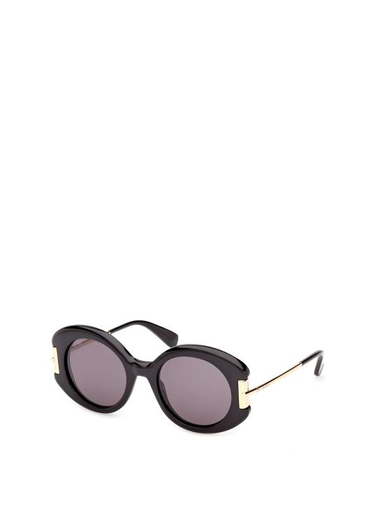 26FW 막스마라 선글라스 MM0188 01A SHINY BLACK DEEP GOLD - MAX MARA