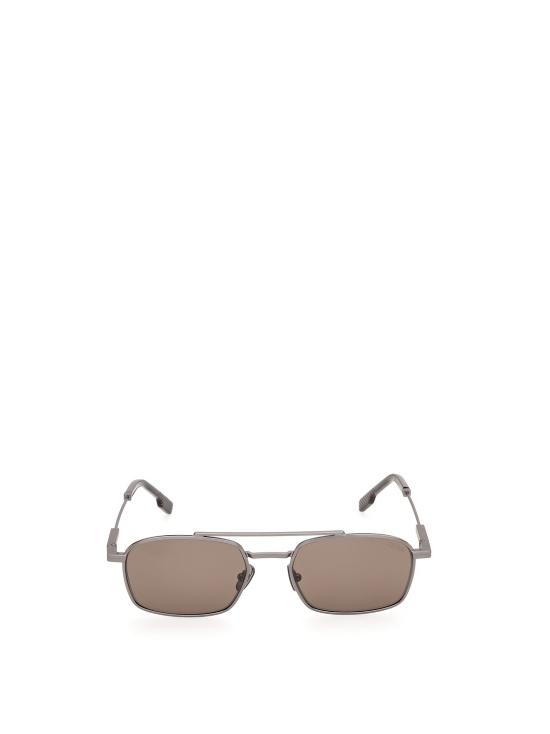 26FW 에르메네질도제냐 선글라스 EZ0298 09E MATTE GUNMETAL BROWN