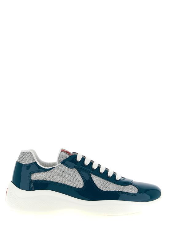 26FW 프라다 아메리카 컵 가죽 레더 로우탑 스니커즈 4E3400FG000ASZF0QKD Green