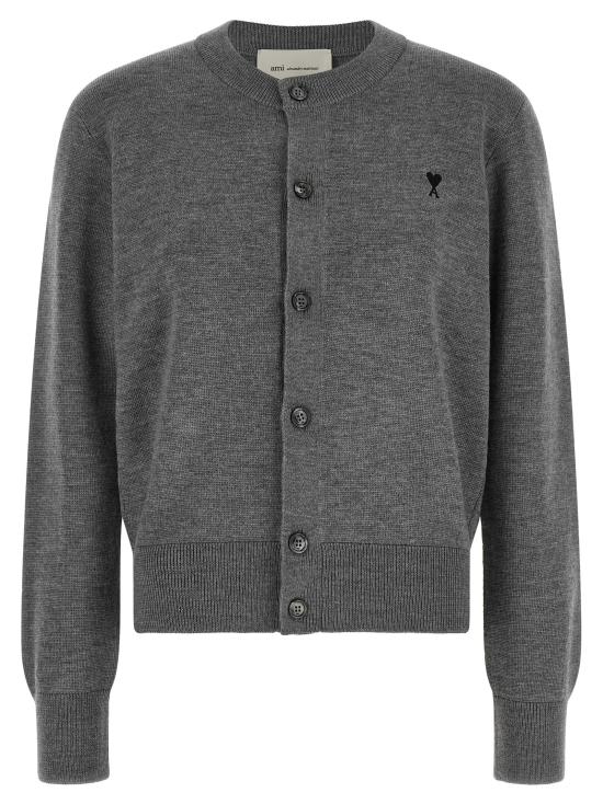 26FW 아미 크루넥 울 가디건 FKC361001A336 Gray