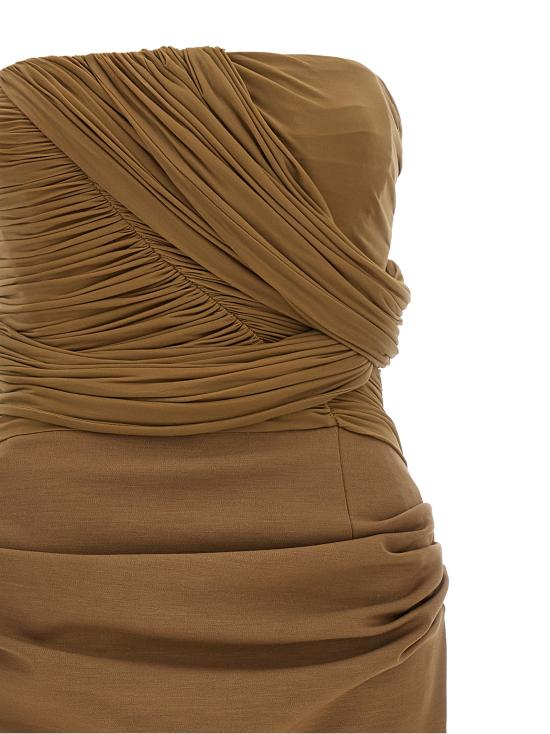 26FW 마그다뷰트림 미디 원피스 163726BROWN - MAGDA BUTRYM