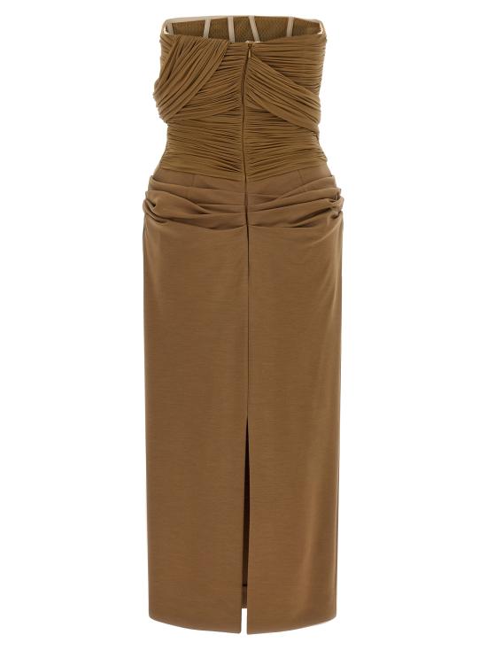 26FW 마그다뷰트림 미디 원피스 163726BROWN - MAGDA BUTRYM