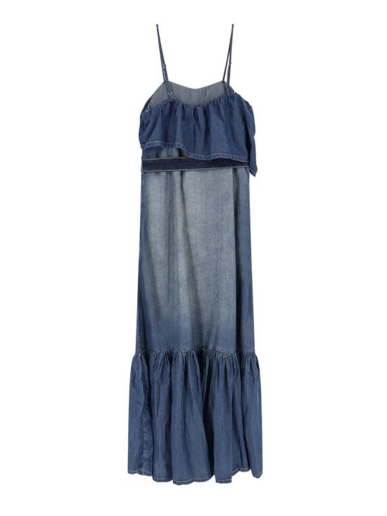 26SS 핑코 데님 원피스 106626A388PJC Blue - PINKO