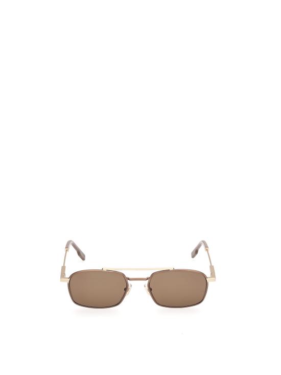 26FW 에르메네질도제냐 선글라스 EZ0298 37E MATTE DARK BRONZE BROWN
