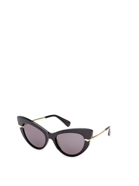 26FW 막스마라 선글라스 MM0187 01A SHINY BLACK DEEP GOLD - MAX MARA