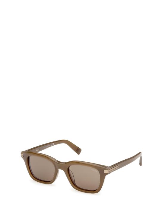 26FW 에르메네질도제냐 선글라스 EZ0303 98E DARK GREEN BROWN - ERMENEGILDO ZEGNA