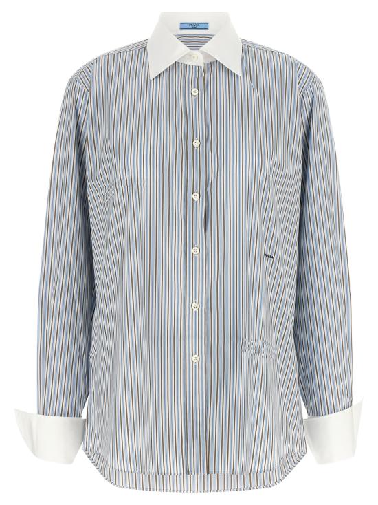 26FW 프라다 셔츠 P465JRSOOO1H1KF0012 Light Blue