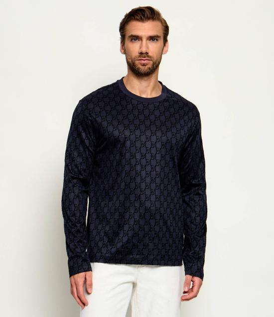 26FW 엠포리오 아르마니 긴팔 티셔츠 EM007338 AF10017 FB569 Blu