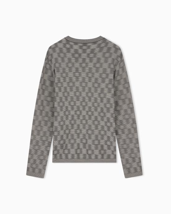 26FW 엠포리오 아르마니 스웨터 EM006276 AF29848 F8035 GRIGIO - EMPORIO ARMANI