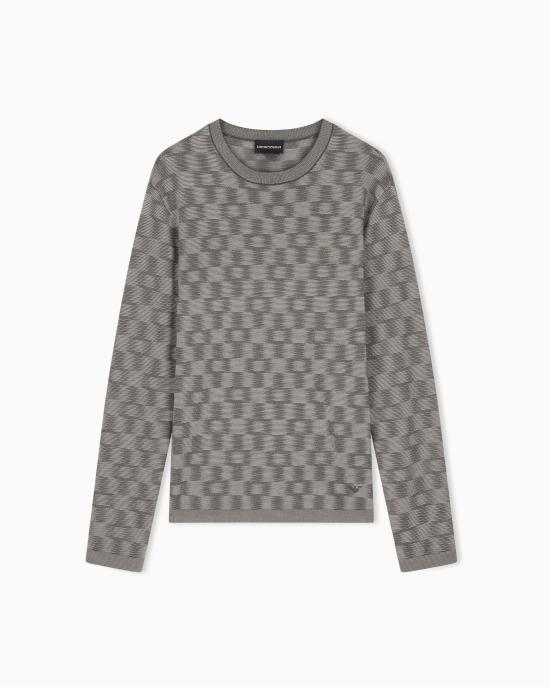 26FW 엠포리오 아르마니 스웨터 EM006276 AF29848 F8035 GRIGIO