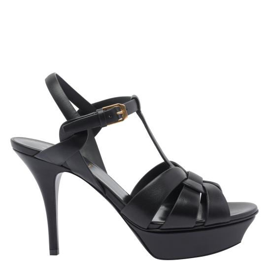 26FW 생로랑 트리뷰트 플랫폼 샌들 315490 BDA001000 BLACK