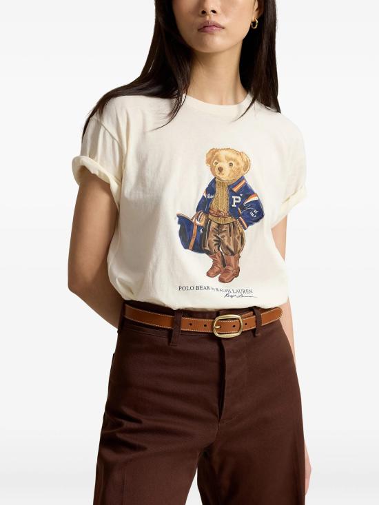 26FW 폴로 랄프로렌 반팔 티셔츠 211B17774 001 WARM WHITE - POLO RALPH LAUREN
