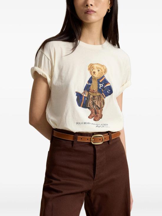 26FW 폴로 랄프로렌 반팔 티셔츠 211B17774 001 WARM WHITE - POLO RALPH LAUREN