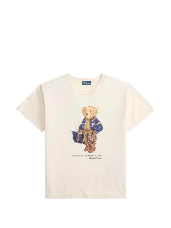 26FW 폴로 랄프로렌 반팔 티셔츠 211B17774 001 WARM WHITE