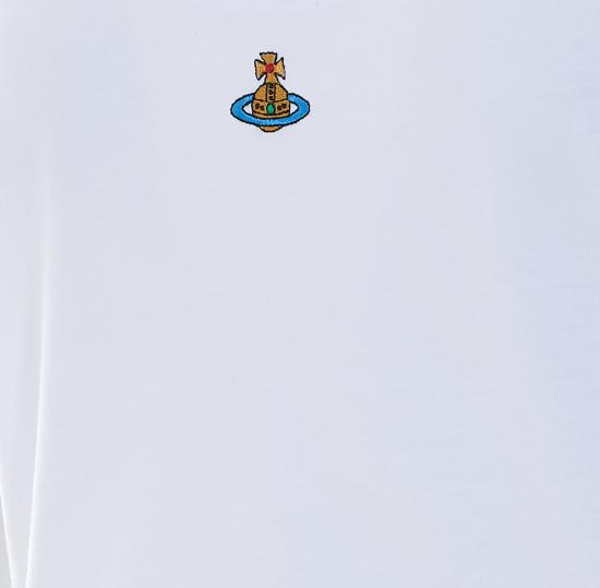 26FW 비비안웨스트우드 반팔 티셔츠 3G01002G J00BLA401 White - VIVIENNE WESTWOOD