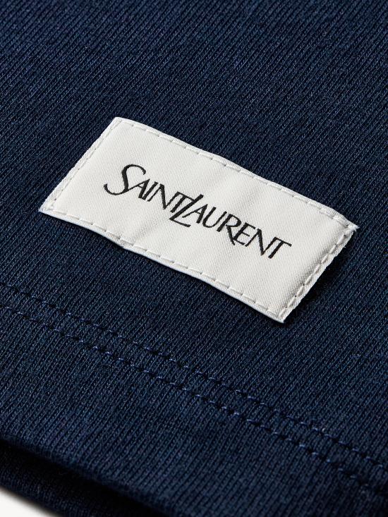 26FW 생로랑 반팔 티셔츠 798933Y37RY 4019 Blu - SAINT LAURENT