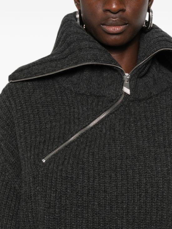 26FW 디 아티코 스웨터 261WCK00134 KWS011AA233 DARK GREY - THE ATTICO