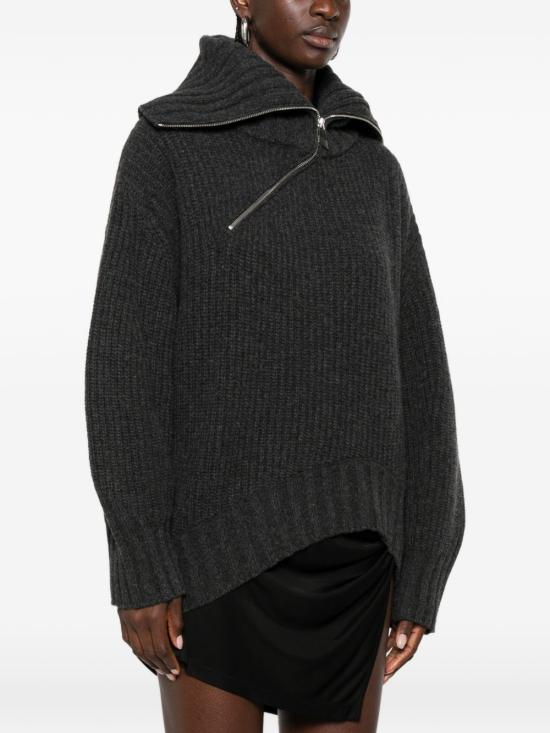 26FW 디 아티코 스웨터 261WCK00134 KWS011AA233 DARK GREY - THE ATTICO