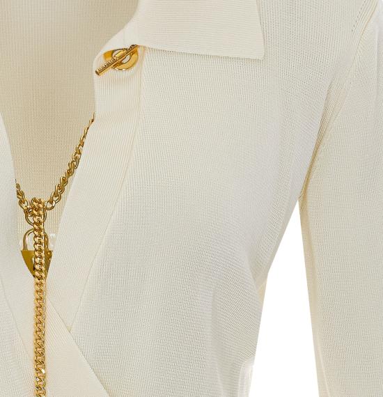 26FW 엘리자베타프랜치 바디수트 티셔츠 BK03S66E2 193 White - ELISABETTA FRANCHI