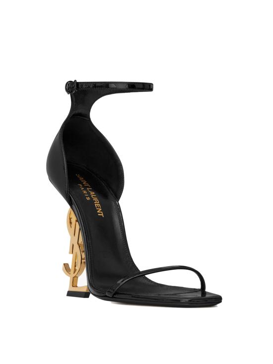 26FW 생로랑 오피움 샌들 페이턴트 5576621TV1A 1000 NERO - SAINT LAURENT