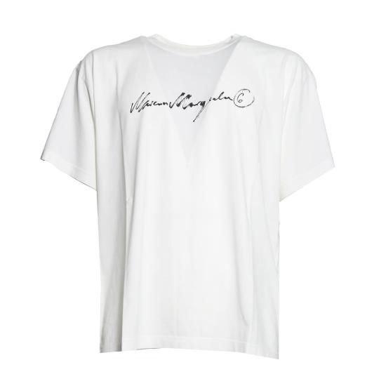 26SS MM6 메종마르지엘라 반팔 티셔츠 SH0GC0077M20258 101 Bianco