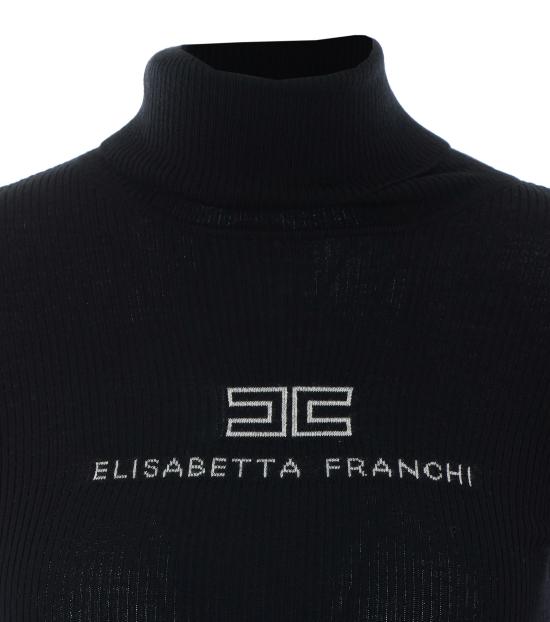 26FW 엘리자베타프랜치 터틀넥 MK18B66E2 685 Black - ELISABETTA FRANCHI