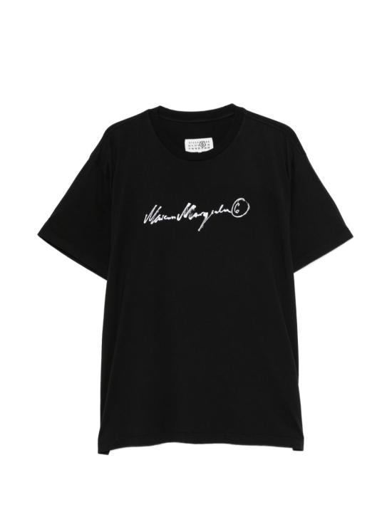 26FW MM6 메종마르지엘라 반팔 티셔츠 SH0GC0077 M20258900 BLACK