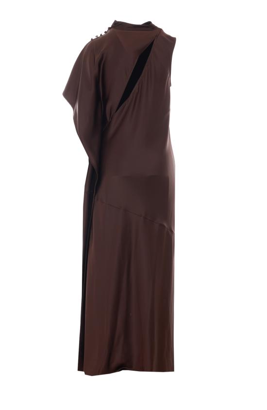 26FW 핑코 롱 원피스 107537 A3GBL86 Brown - PINKO