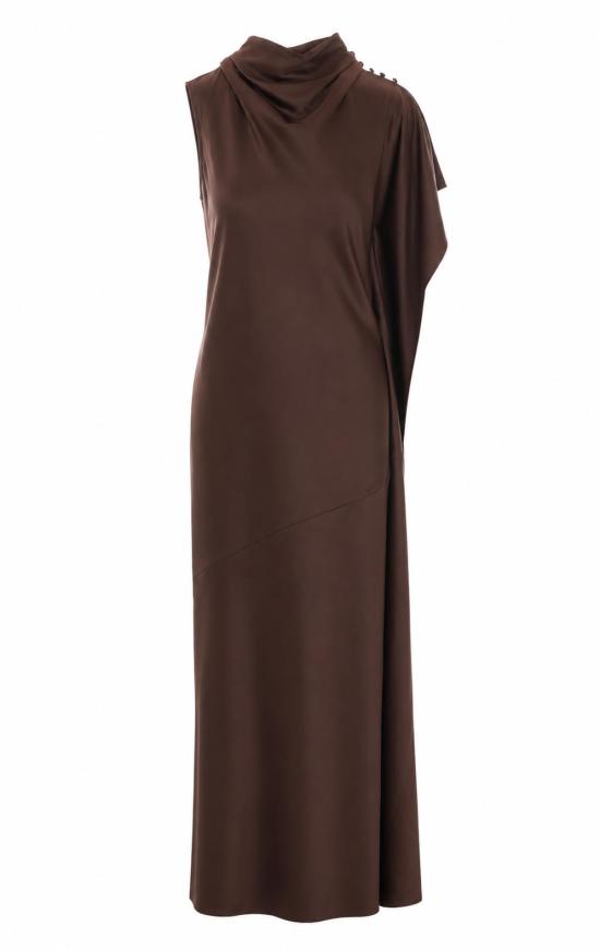 26FW 핑코 롱 원피스 107537 A3GBL86 Brown