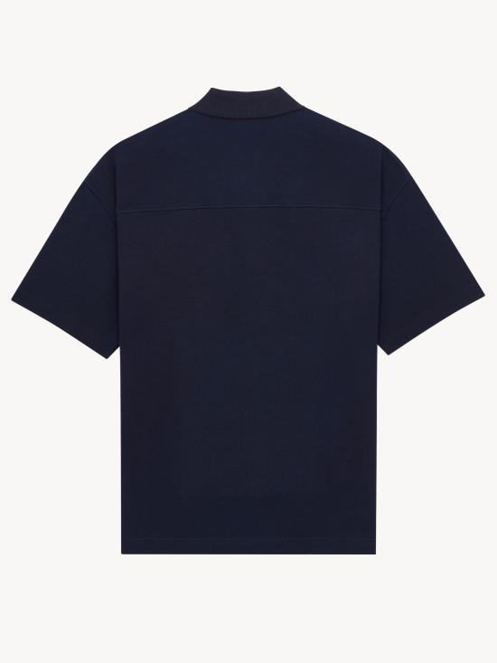 26FW 생로랑 폴로 티셔츠 862765Y38FL 4035 Blu - SAINT LAURENT