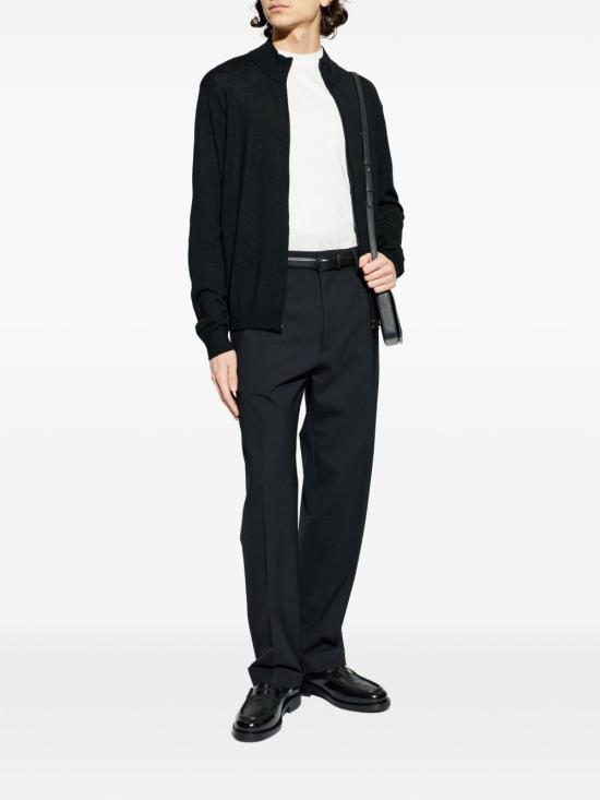 26FW 엠포리오 아르마니 집업 니트 EM004379 AF23421UC001 BLACK - EMPORIO ARMANI
