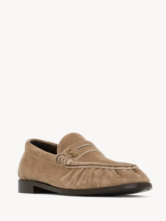 26FW 생로랑 르 로퍼 수플 수에드 A001MM27DTT 9741 BEIGE - SAINT LAURENT