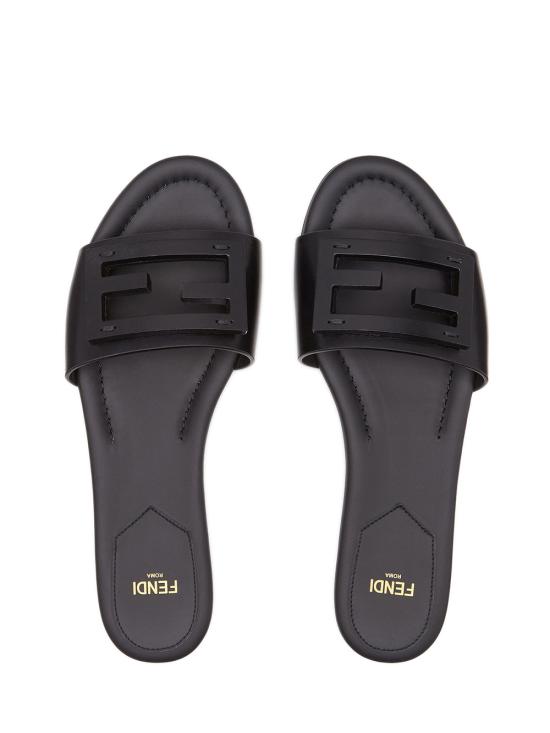 26FW 펜디 바게트 레더 슬라이드 8R8136AE7T F0ABB Nero - FENDI