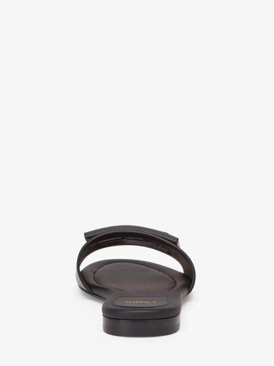 26FW 펜디 바게트 레더 슬라이드 8R8136AE7T F0ABB Nero - FENDI
