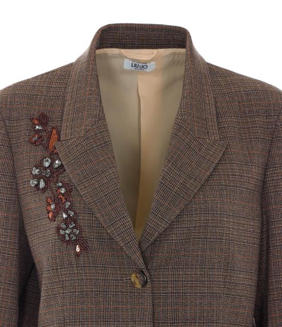 26FW 리우조 수트 자켓 WF6414T733A L9175 Brown - LIU JO