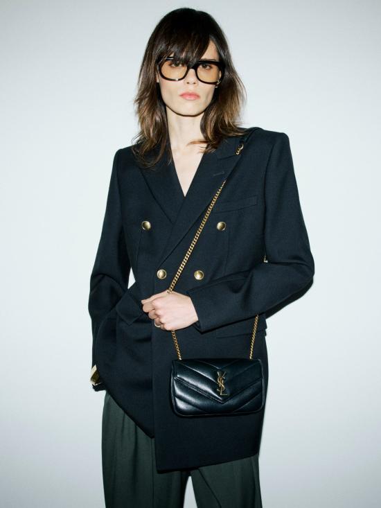 26FW 생로랑 루루 미니 램스킨 821749AAEAX 1000 Nero - SAINT LAURENT