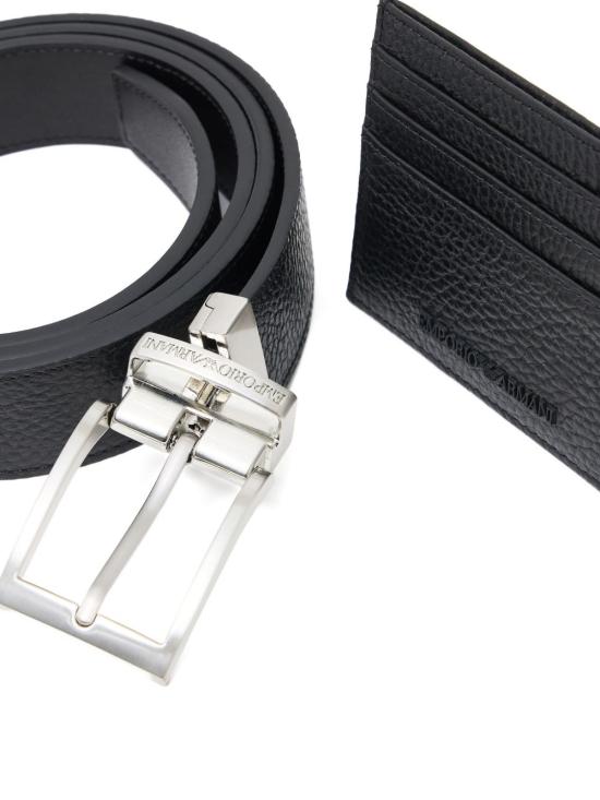 26FW 엠포리오 아르마니 가죽 벨트 EM002772 AF13396UC001 BLACK - EMPORIO ARMANI