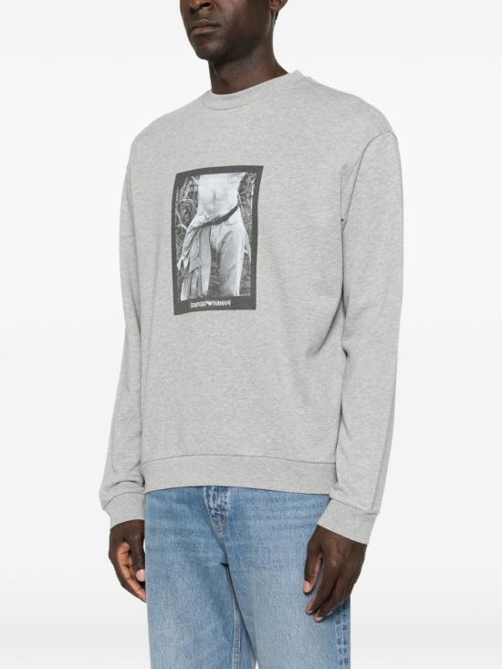 26FW 엠포리오 아르마니 긴팔 티셔츠 EM006933 AF27740F8301 GREY - EMPORIO ARMANI