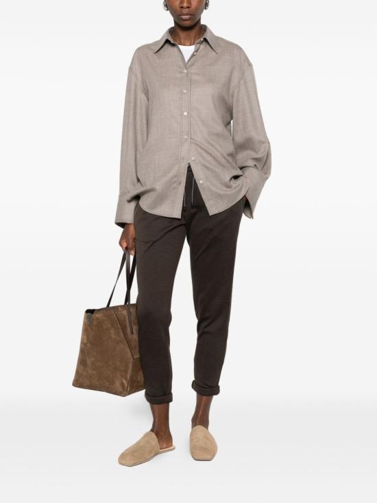 26FW 브루넬로 쿠치넬리 스트레이트 팬츠 MP828SB899 C8227 BROWN - BRUNELLO CUCINELLI