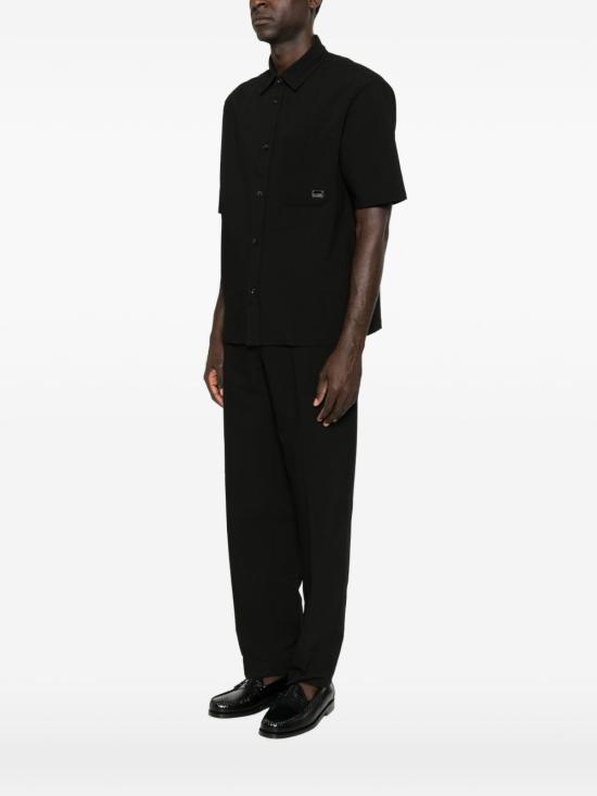 26FW 엠포리오 아르마니 반팔 셔츠 EM006712 AF28011UC001 BLACK - EMPORIO ARMANI