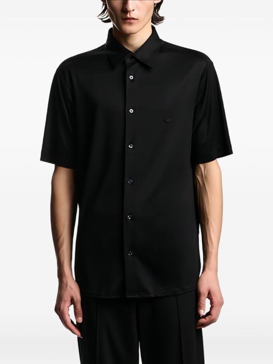 26FW 엠포리오 아르마니 반팔 셔츠 EM004603 AF10017UC001 BLACK - EMPORIO ARMANI