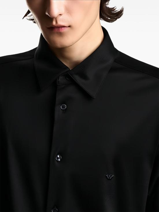 26FW 엠포리오 아르마니 반팔 셔츠 EM004603 AF10017UC001 BLACK - EMPORIO ARMANI