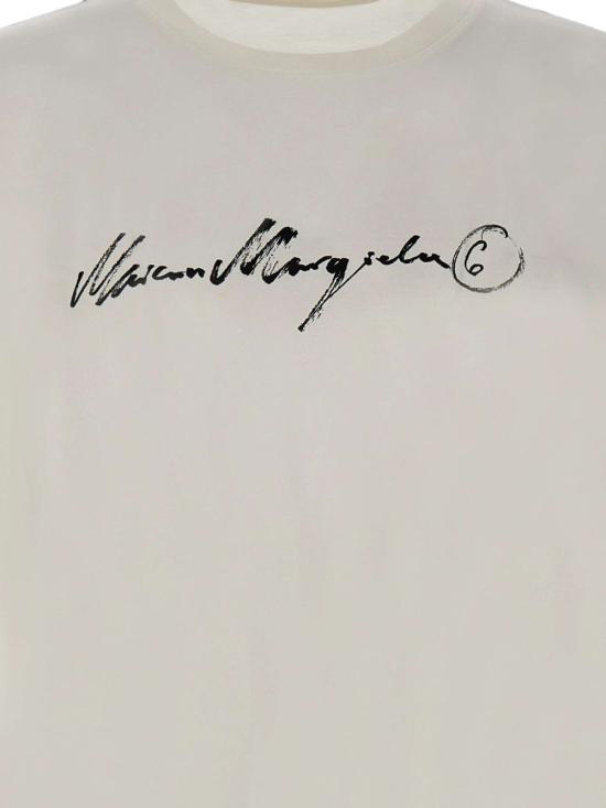 26FW MM6 메종마르지엘라 반팔 티셔츠 SH0GC0077 M20258101 WHITE - MM6 MAISON MARGIELA