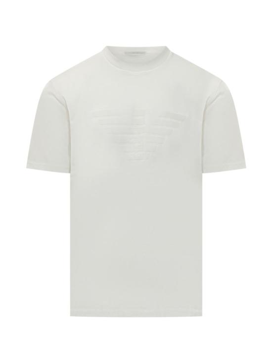 26FW 엠포리오 아르마니 반팔 티셔츠 EM004593 AF10762F0200 WHITE
