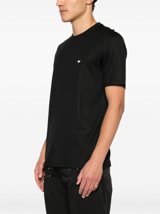 26FW 엠포리오 아르마니 반팔 티셔츠 EM004592 AF13747UC001 BLACK - EMPORIO ARMANI