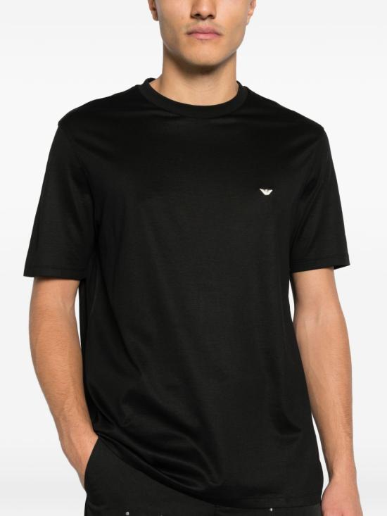 26FW 엠포리오 아르마니 반팔 티셔츠 EM004592 AF13747UC001 BLACK - EMPORIO ARMANI