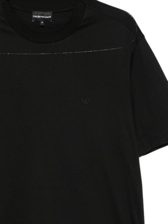 26FW 엠포리오 아르마니 반팔 티셔츠 EM006779 AF28078UC001 BLACK - EMPORIO ARMANI