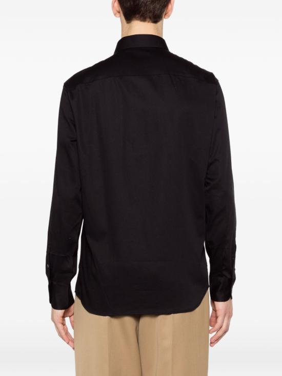 26FW 엠포리오 아르마니 긴팔 셔츠 EM005123 AF23800UC001 BLACK - EMPORIO ARMANI