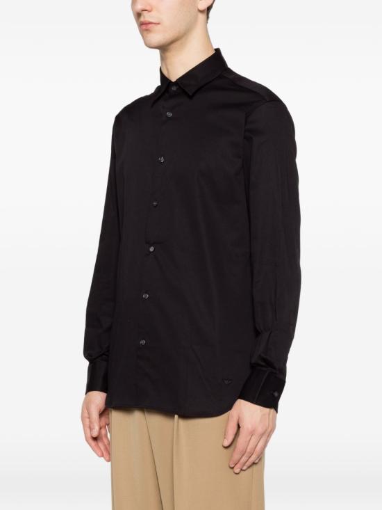 26FW 엠포리오 아르마니 긴팔 셔츠 EM005123 AF23800UC001 BLACK - EMPORIO ARMANI
