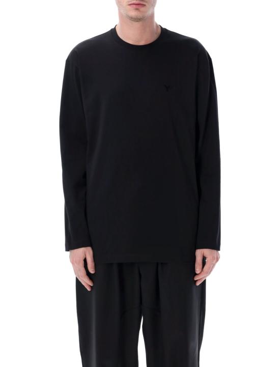 26FW 와이쓰리 긴팔 티셔츠 KQ9778 BLACK DOM